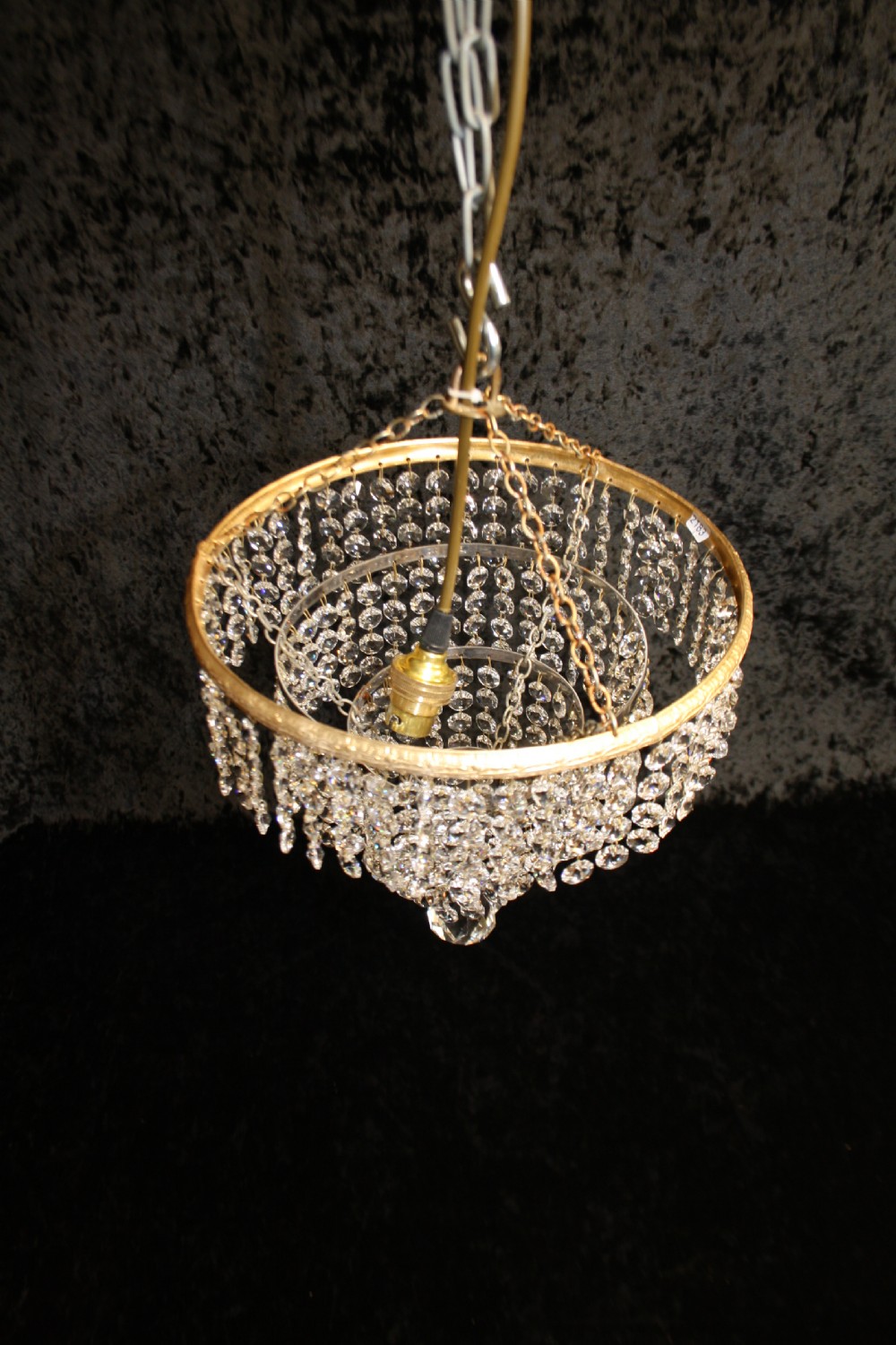Early 20th century four tier chandelier View III