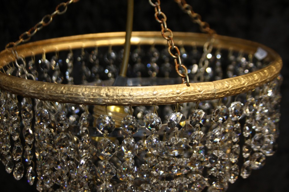 Early 20th century four tier chandelier View IV