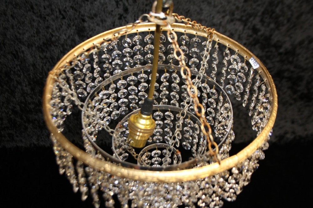 Early 20th century four tier chandelier View VI
