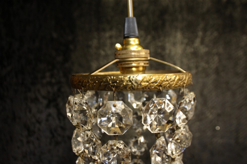 Early 20th century small bag chandelier View V