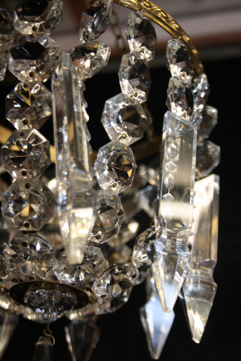 Early 20th century small lustre chandelier View IV