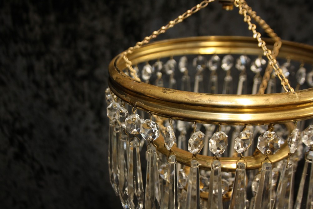Spike chandeliers with moulded brass rings View IV