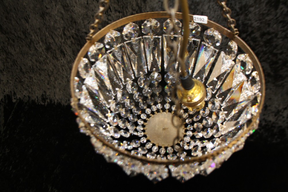 Early 20th century small bag chandelier View VII
