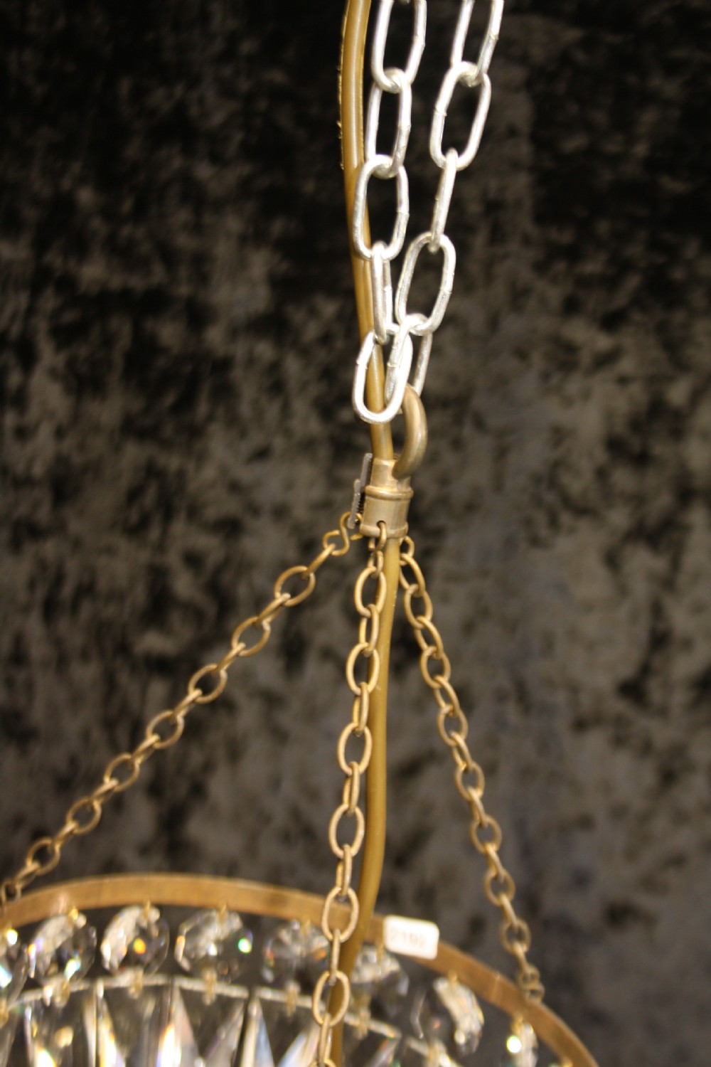 Early 20th century small bag chandelier View IX