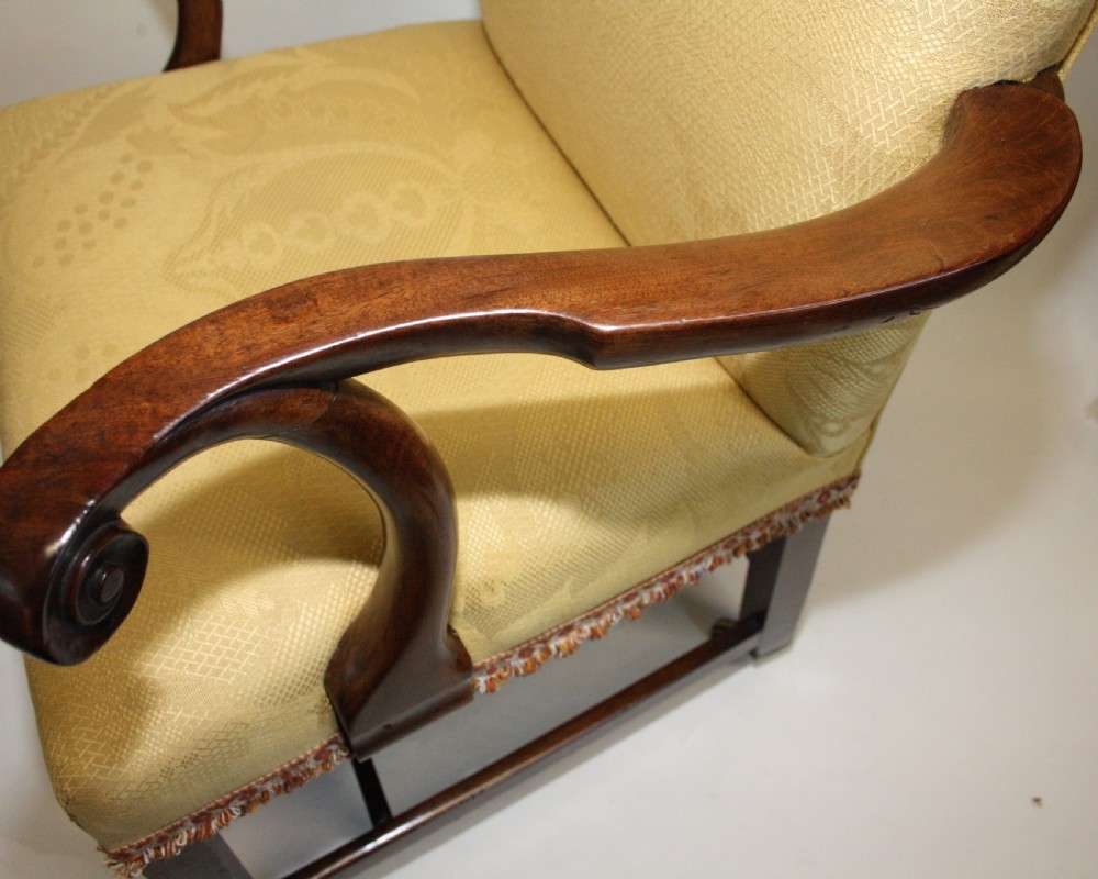 Early Georgian armchair with a high arch top back View IX