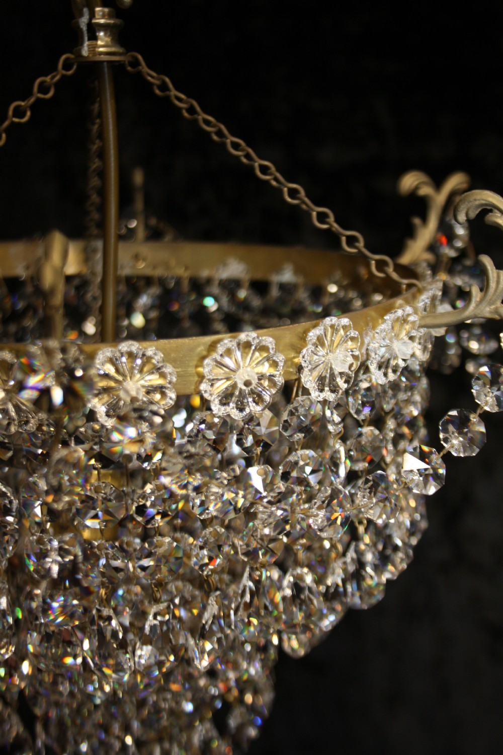 Early 20th century pair of drippy chandeliers View VI