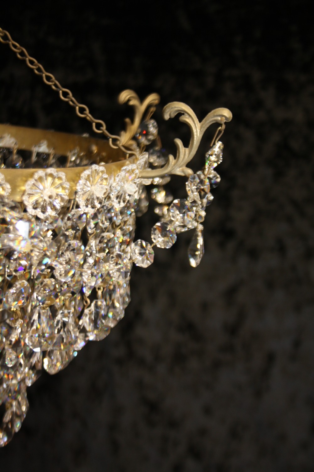 Early 20th century pair of drippy chandeliers View IX