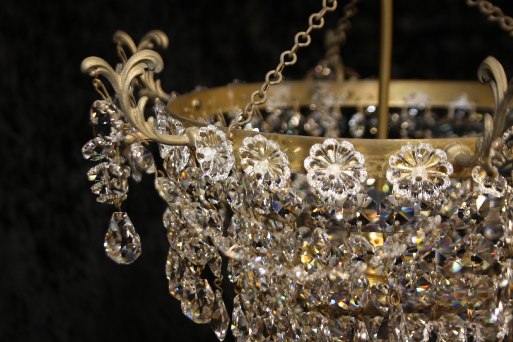 Early 20th century pair of drippy chandeliers View X
