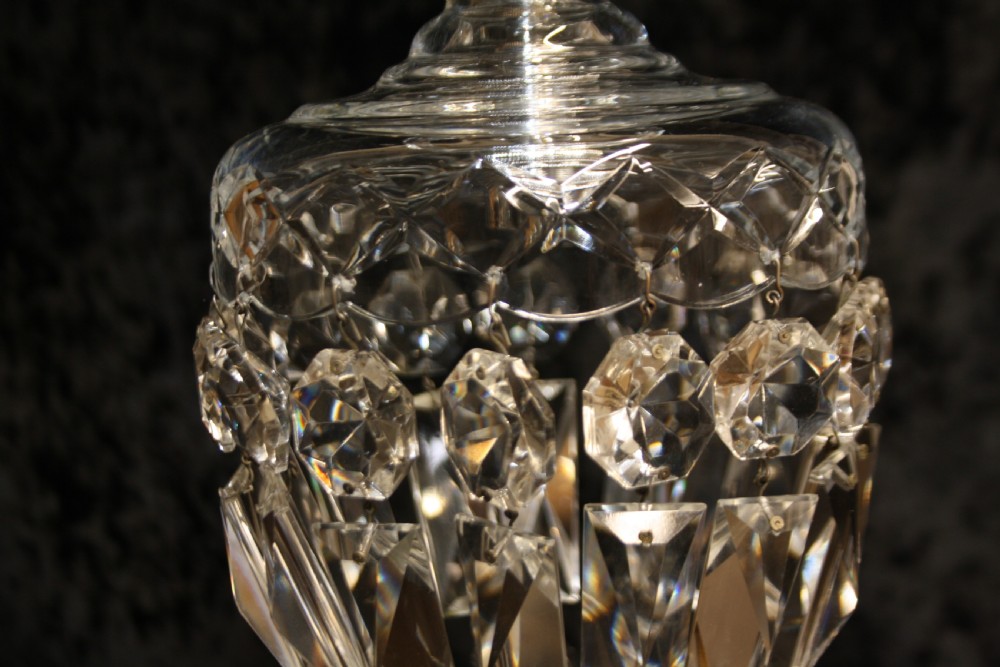 Early 20th century glass dome top chandelier View VIII