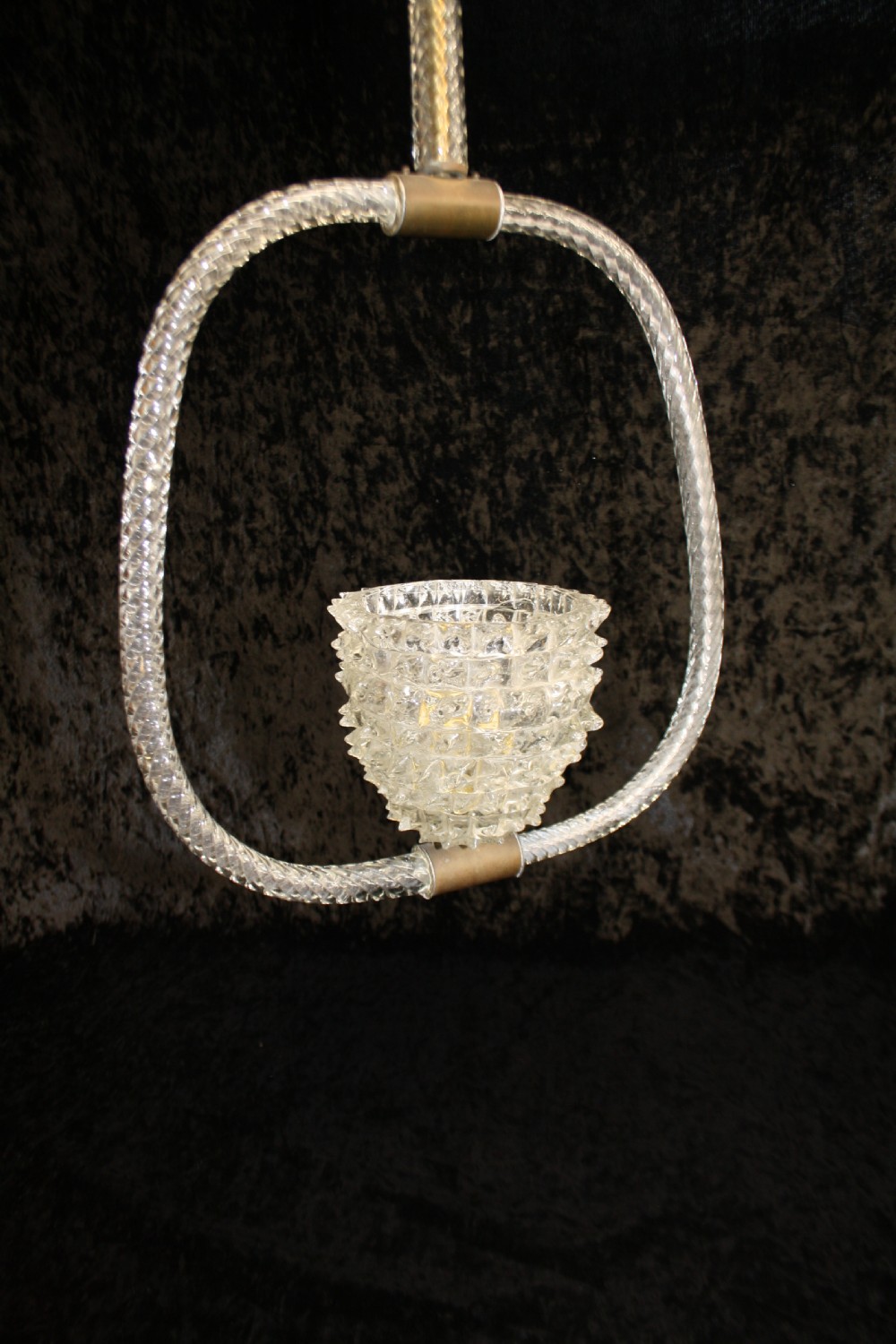 Early 20th century Italian Murano glass light. View II
