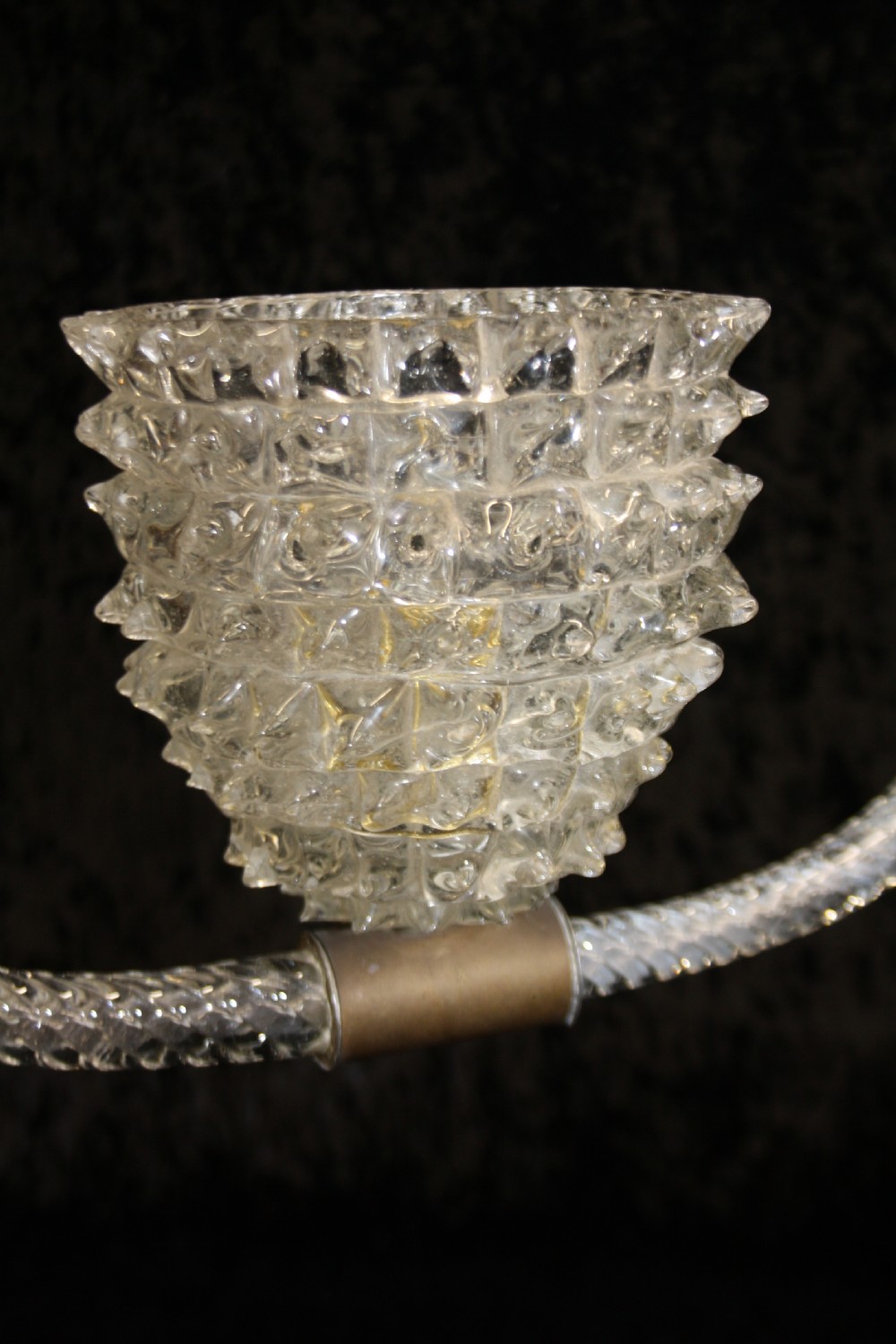 Early 20th century Italian Murano glass light. View IV