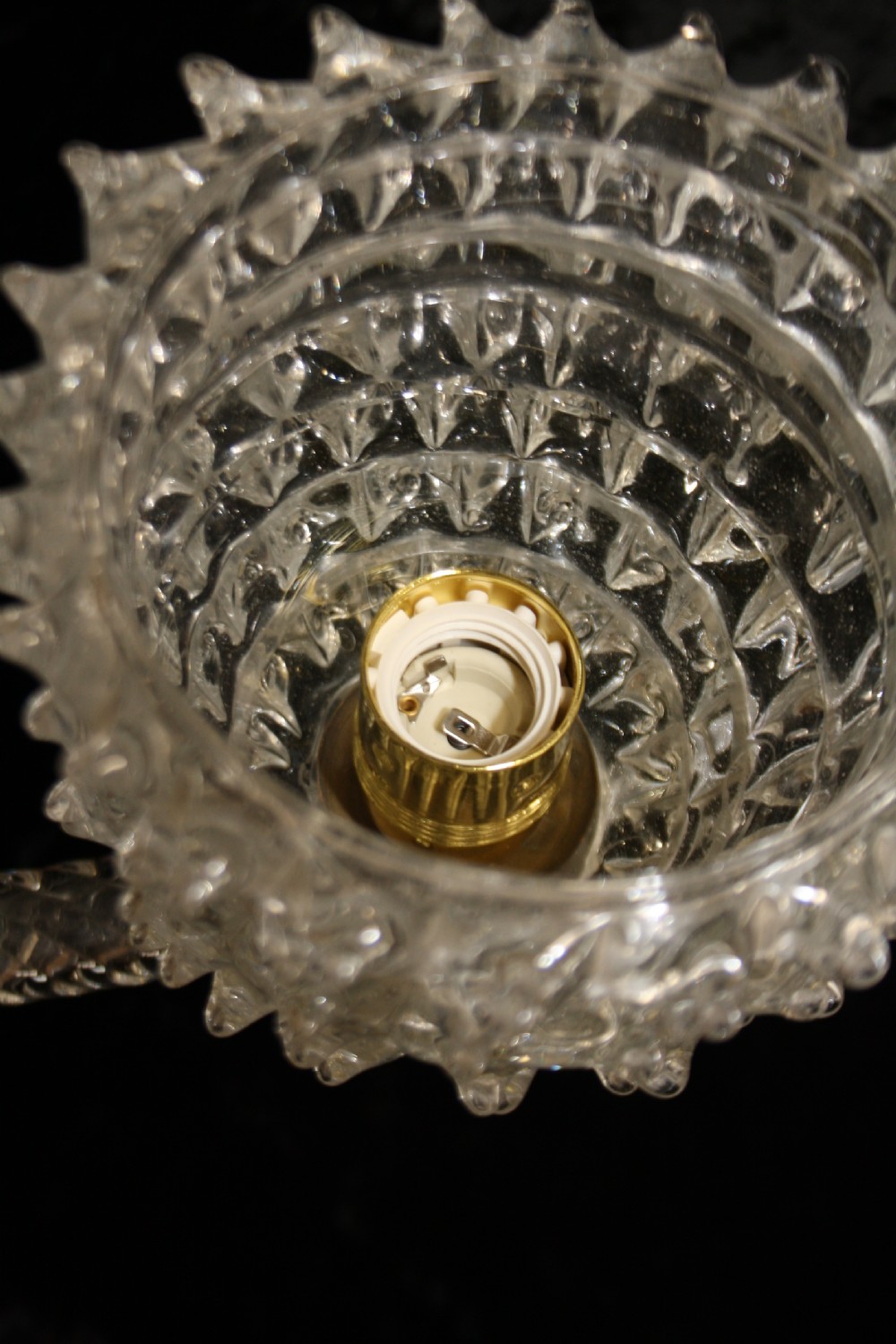 Early 20th century Italian Murano glass light. View V