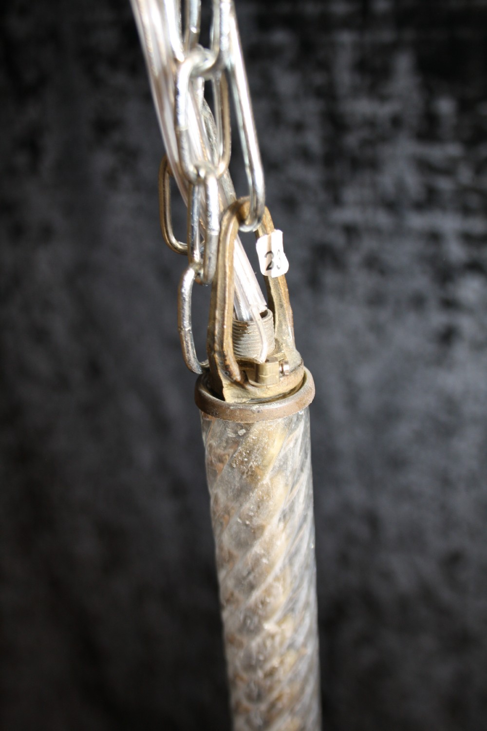 Early 20th century Italian Murano glass light. View VII