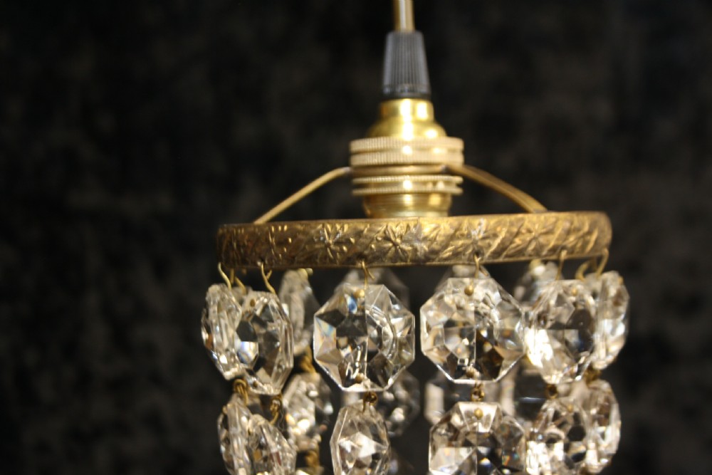 Early 20th century small pair of bag chandeliers View VI