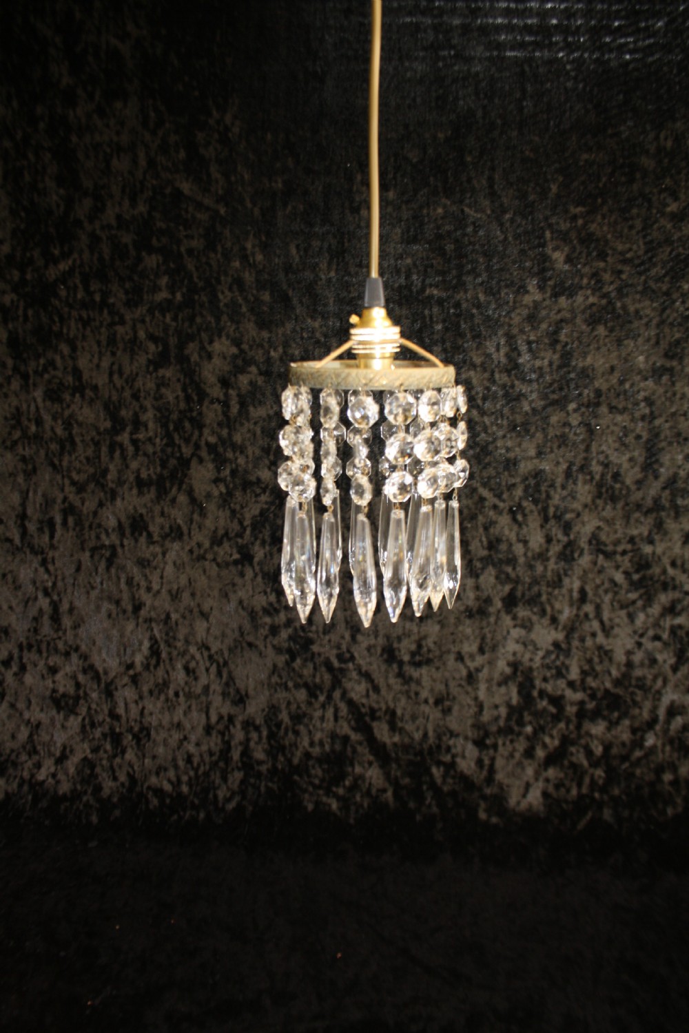 Early 20th century small spike chandelier