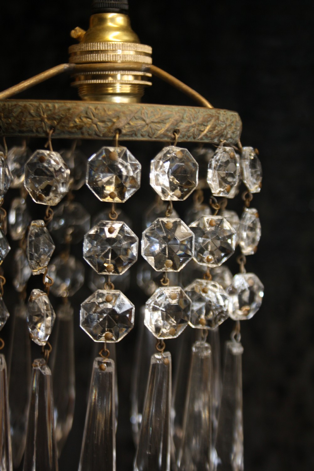 Early 20th century small spike chandelier View III