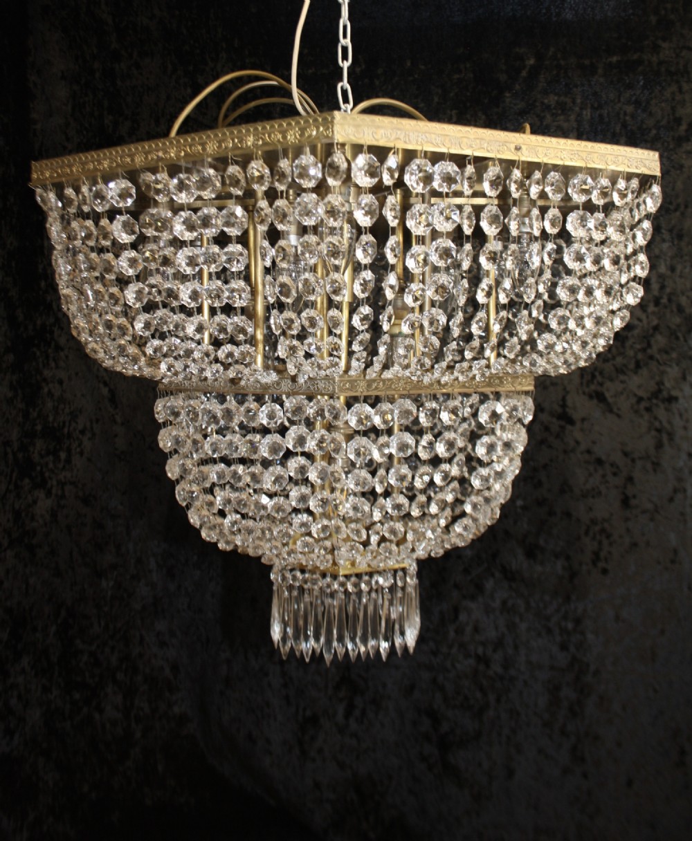 Large hexagon chandelier