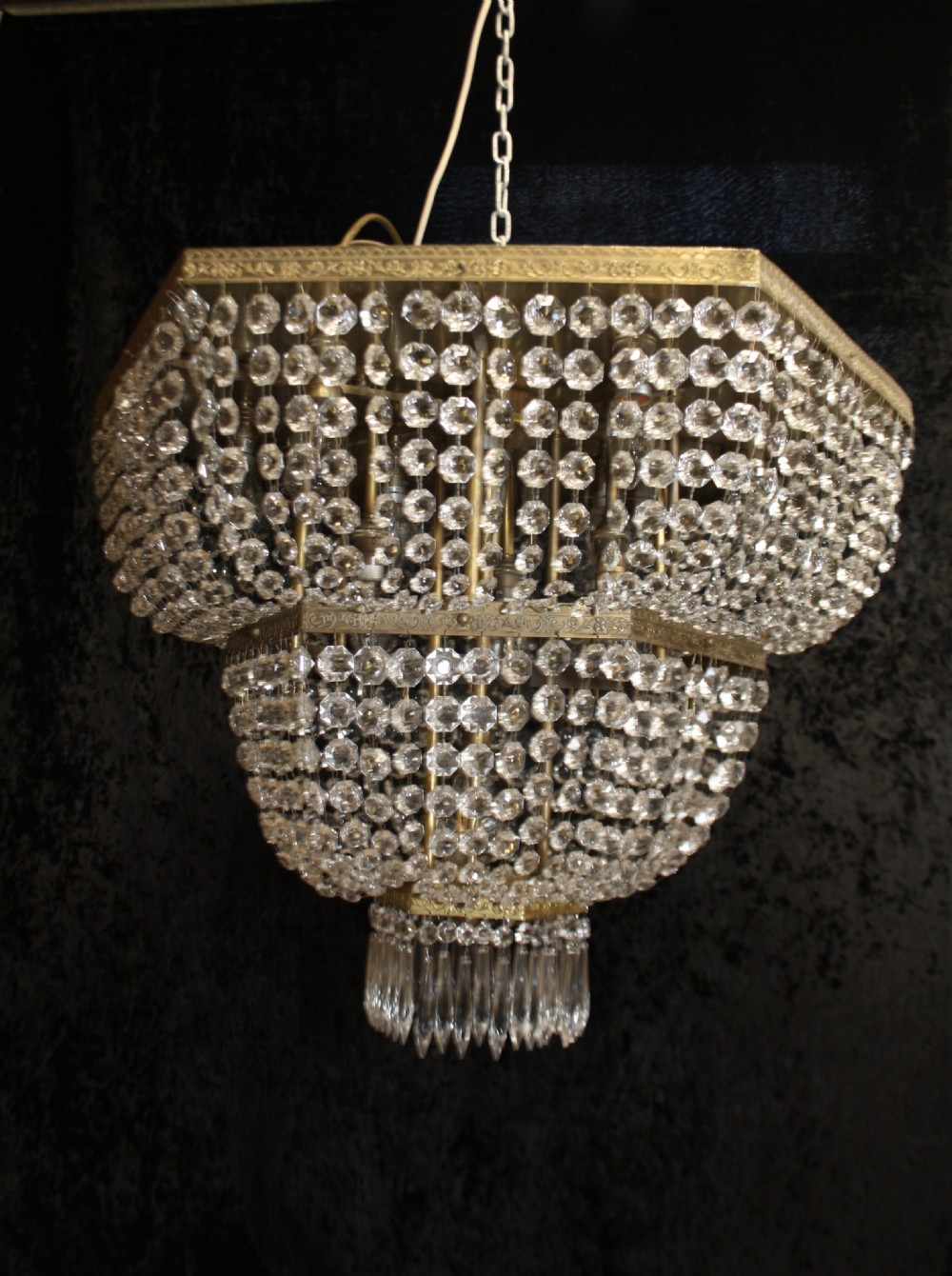 Large hexagon chandelier View II