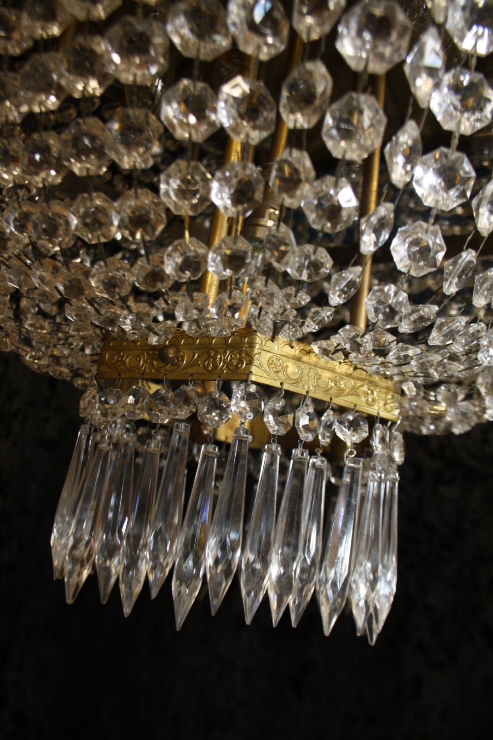 Large hexagon chandelier View IV