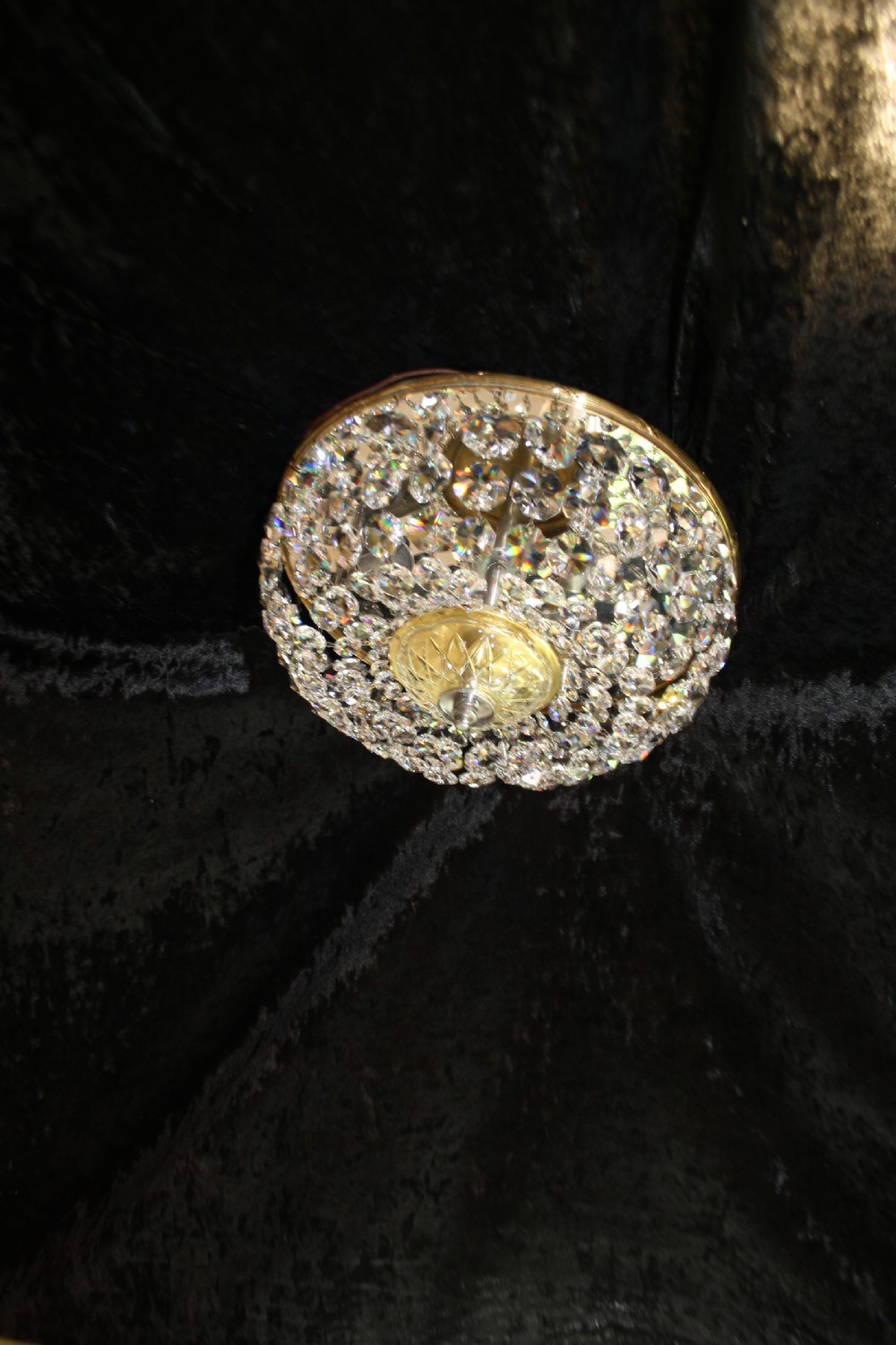 Early 20th century shallow bag chandelier View VIII