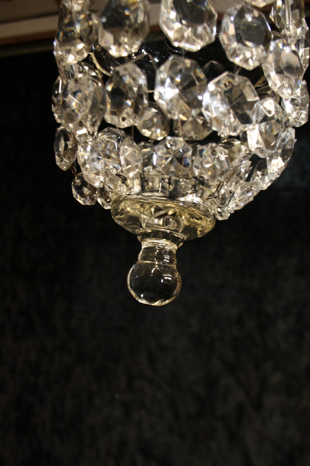  Early 20th century small pair of dome top chandeliers View V
