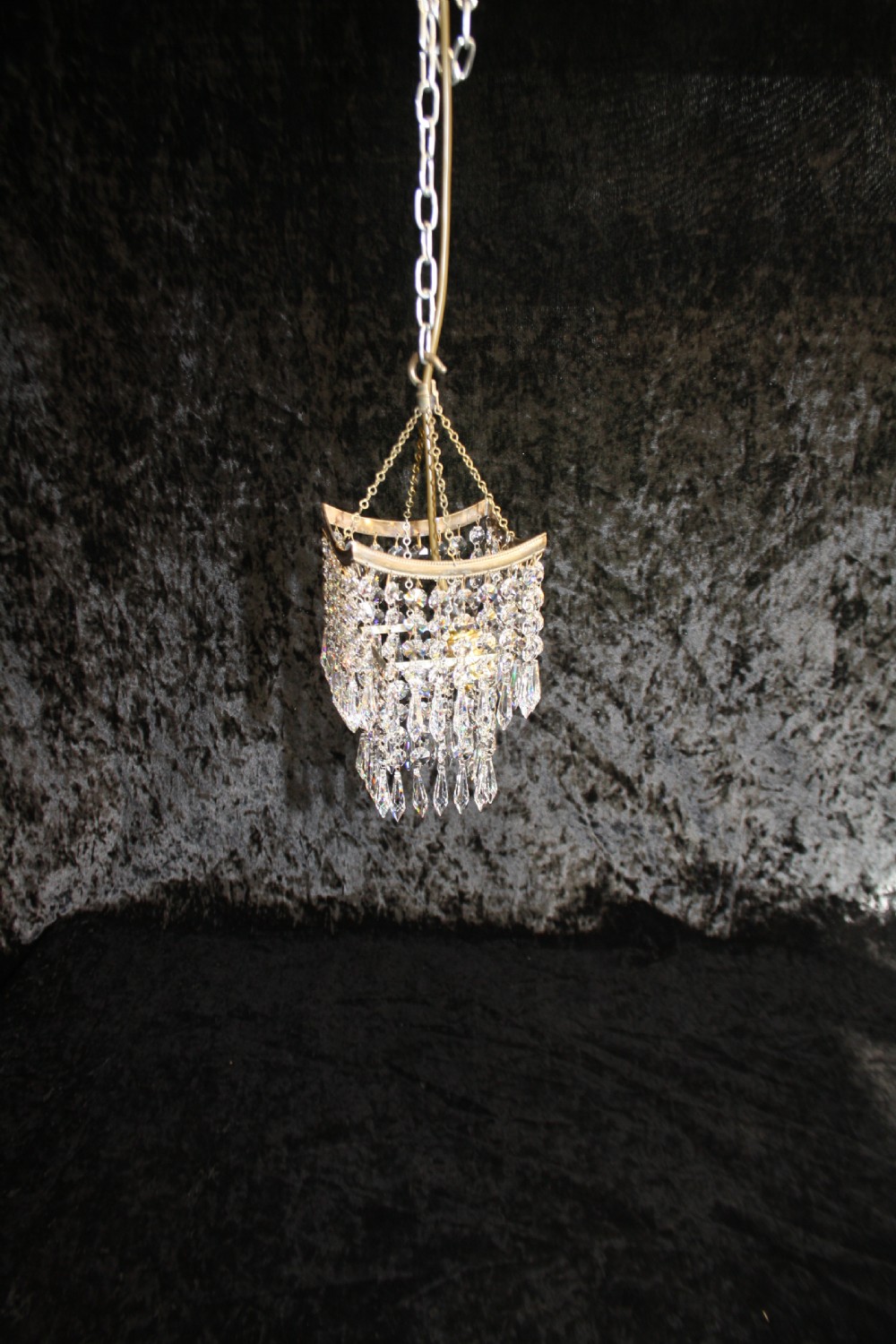 Early 20th century small square chandelier.