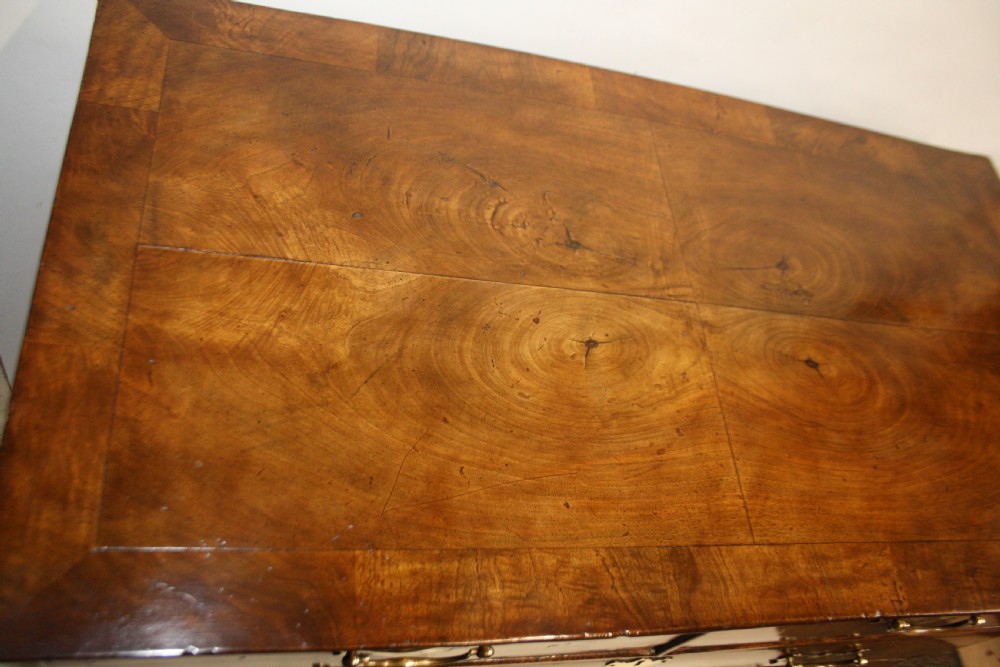 Early 18th century 3F wide C1730 walnut chest of drawers  View VI