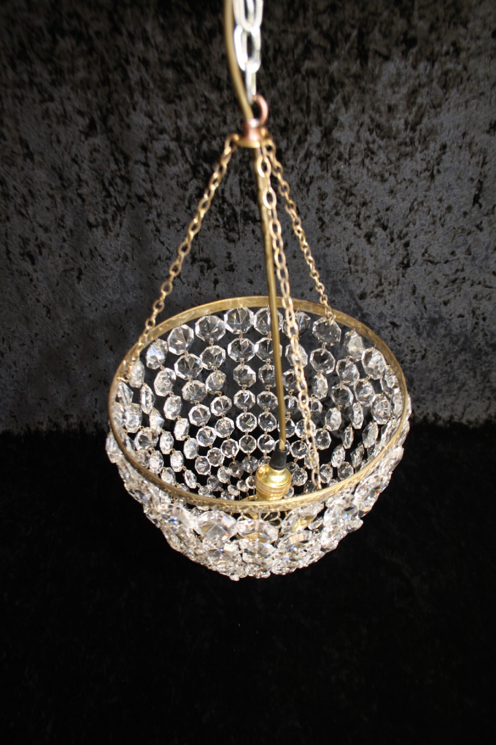 Early 20th century large bag chandelier View II