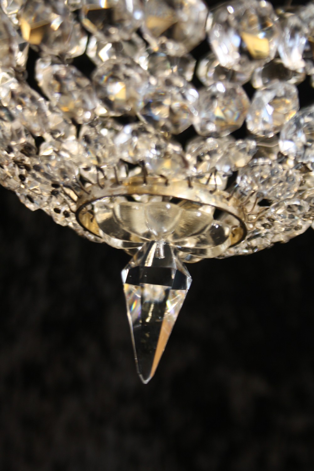 Early 20th century large bag chandelier View V