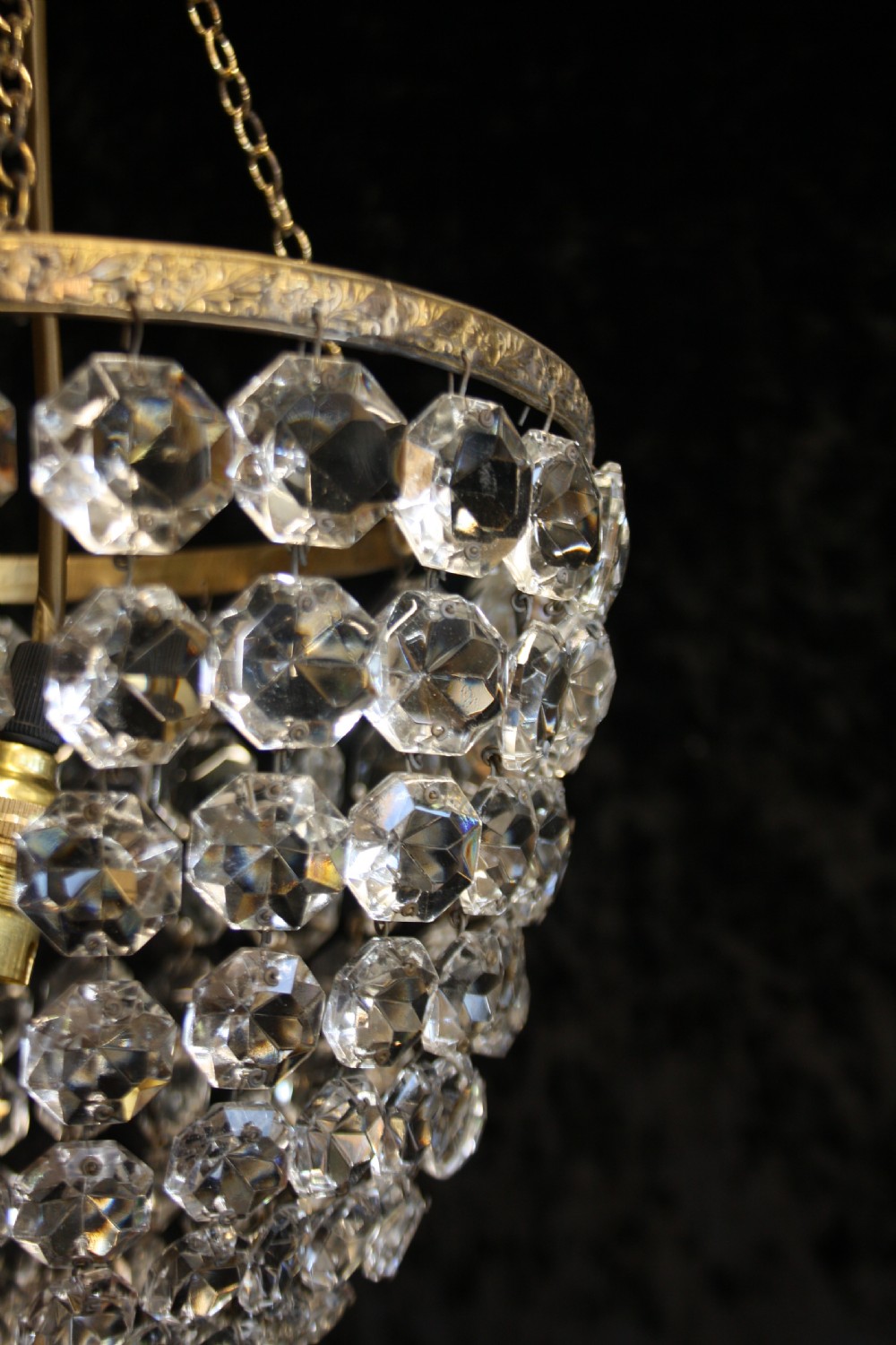 Early 20th century large bag chandelier View VII