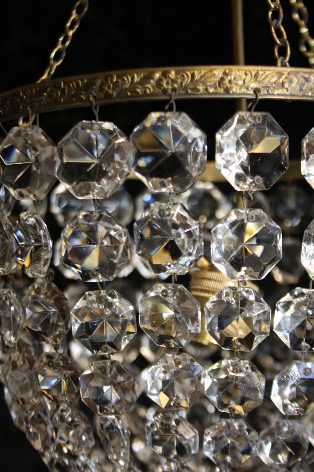 Early 20th century large bag chandelier View VIII