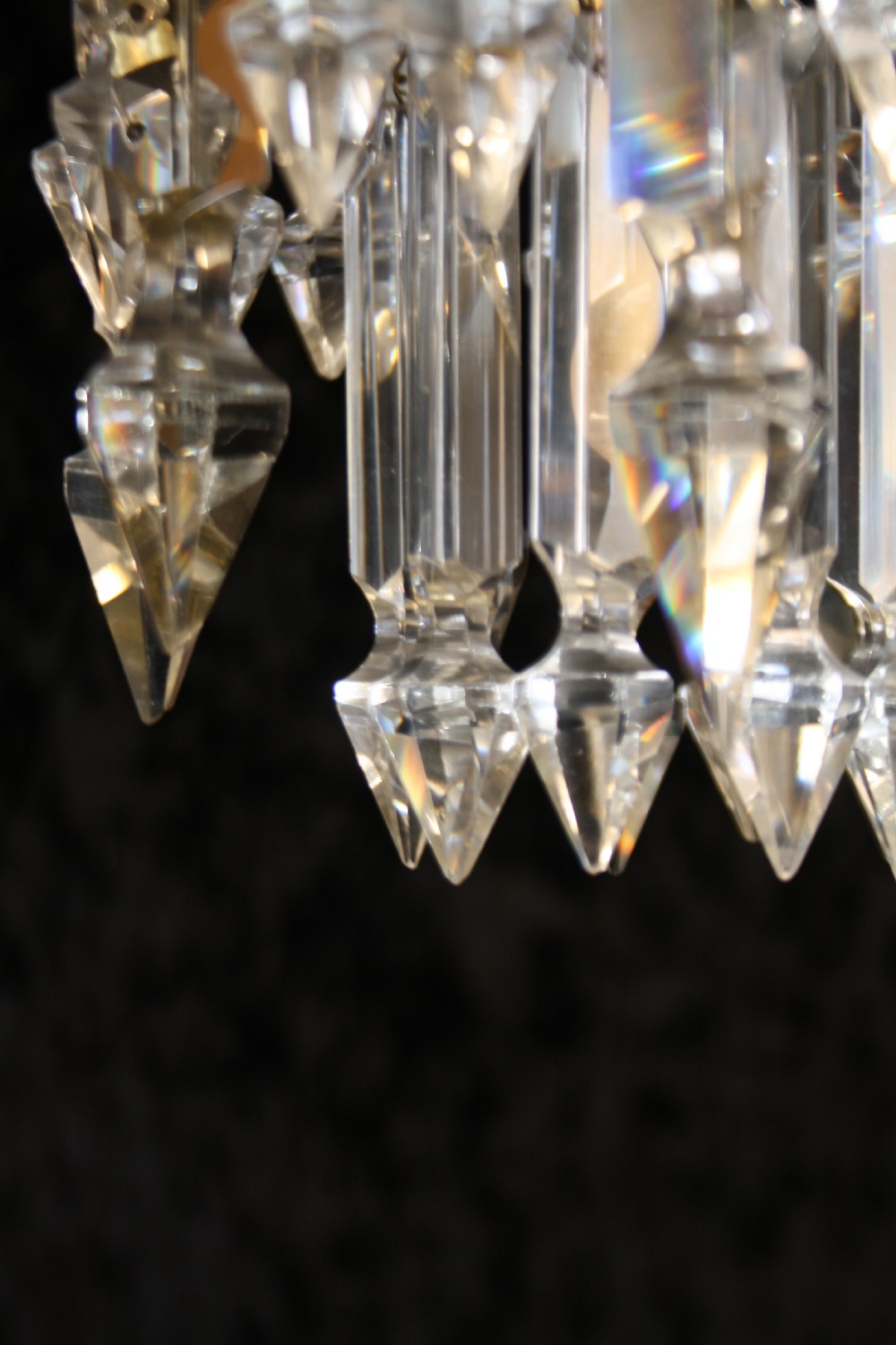 Early 20th century lustre spike chandelier View VI