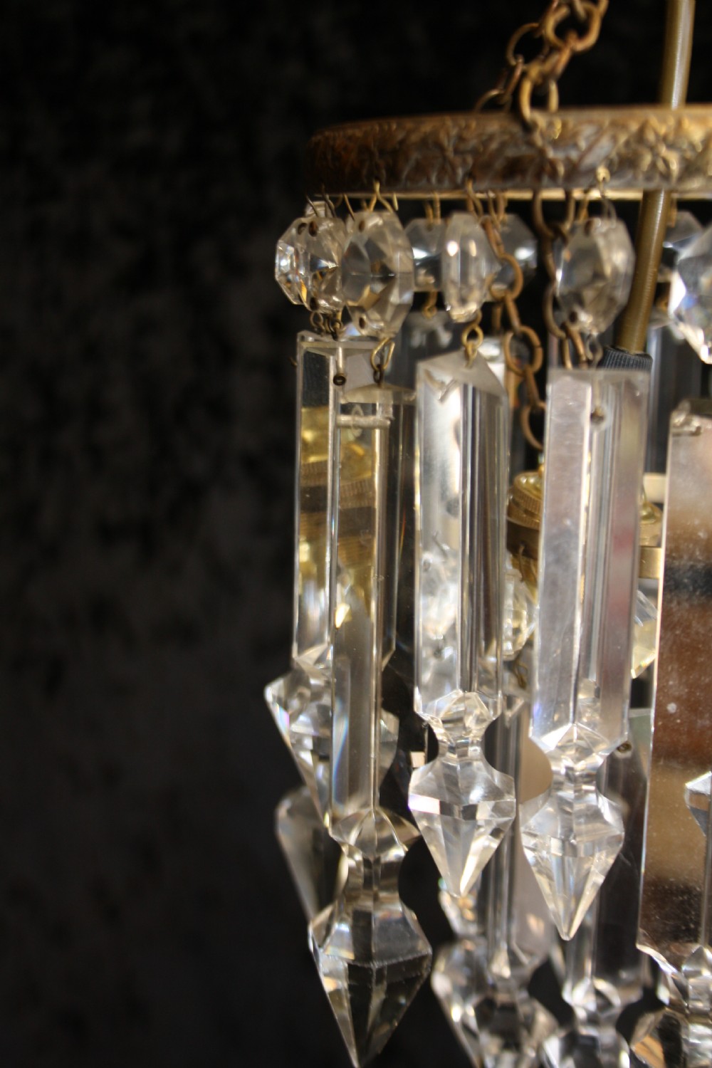 Early 20th century lustre spike chandelier View VIII