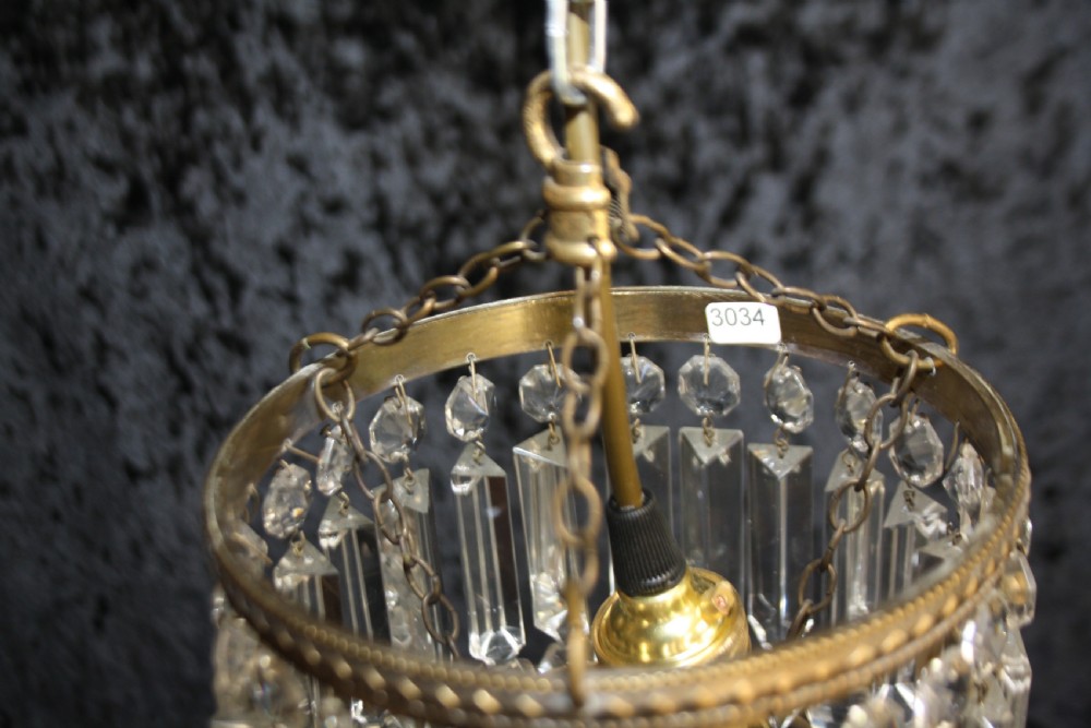 Early 20th century lustre chandelier. View VII