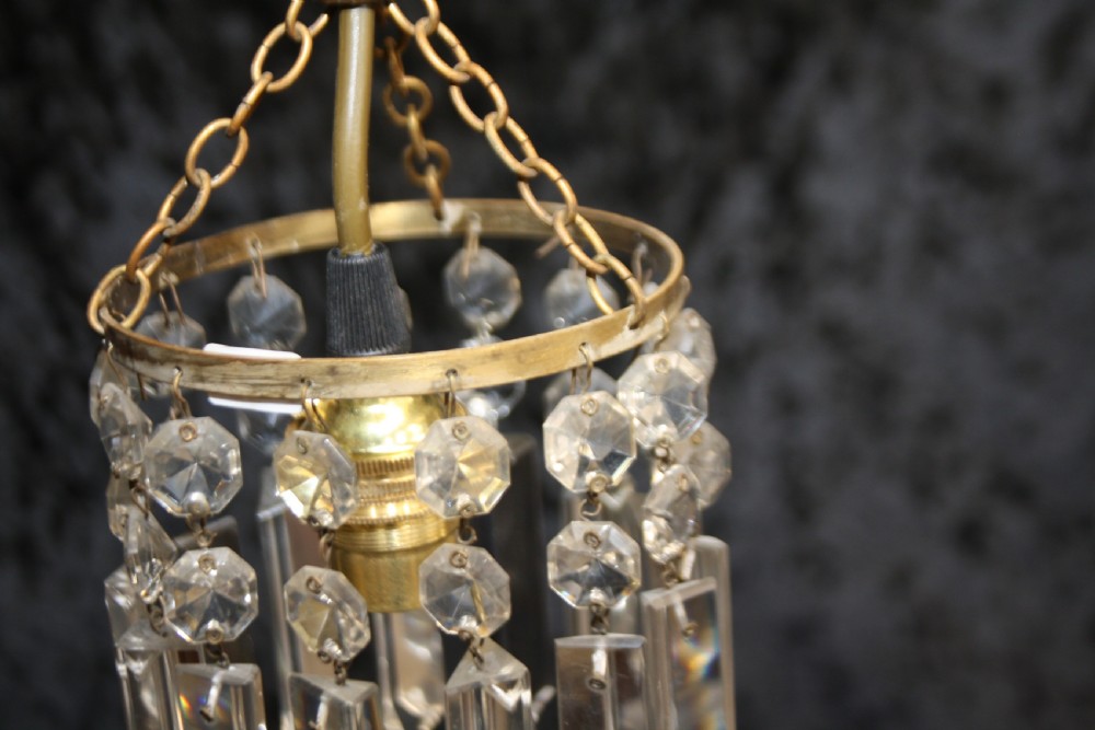 Early 20th century small lustre chandelier View IV