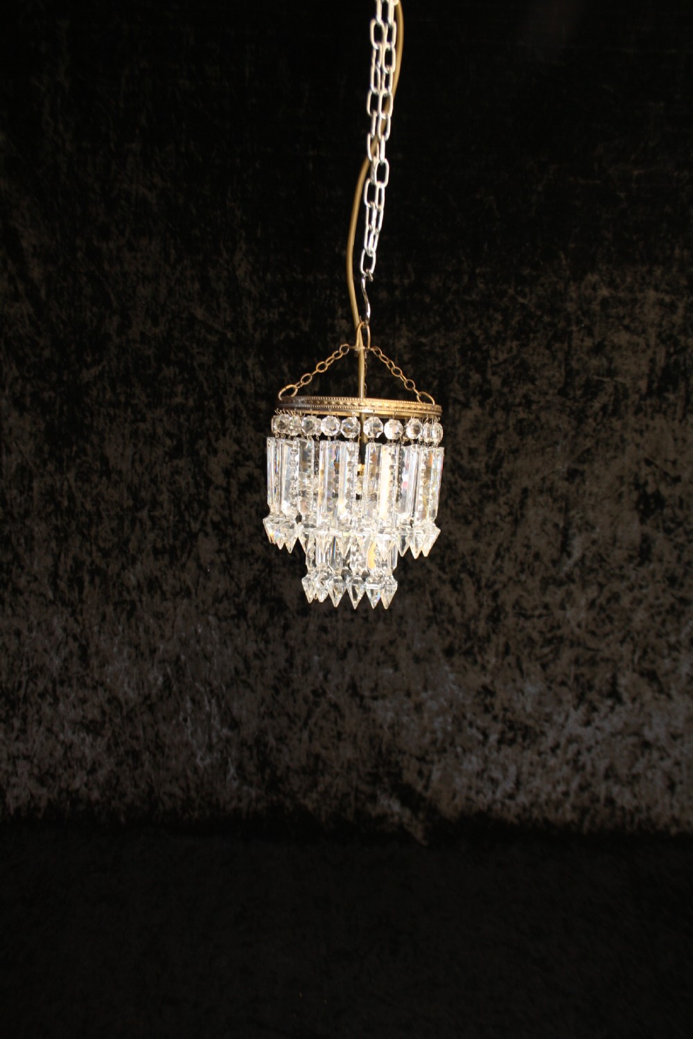 Early 20th century lustre spike chandelier View II