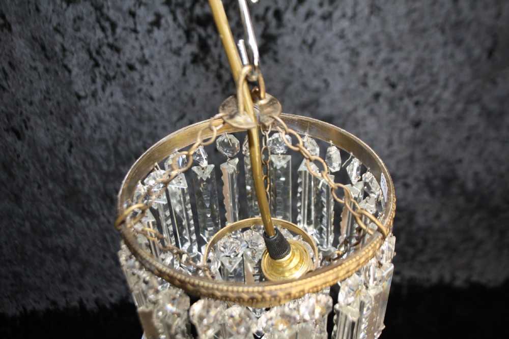 Early 20th century lustre spike chandelier View VIII