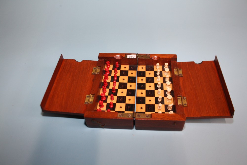 Miniature chess set Circa 1900