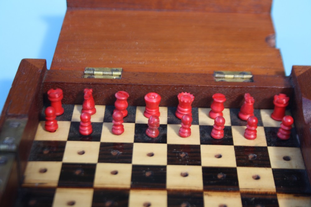 Miniature chess set Circa 1900 View II