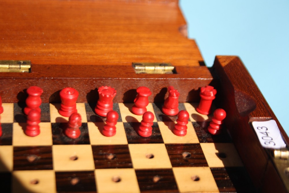 Miniature chess set Circa 1900 View IV