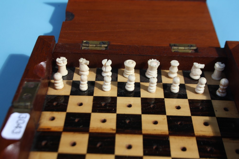 Miniature chess set Circa 1900 View VII