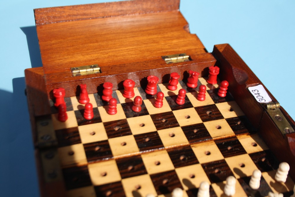 Miniature chess set Circa 1900 View VIII