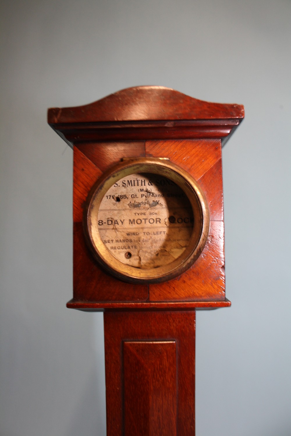 Ornament in style of miniature grandfather clock View II