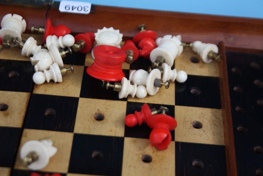 Jaques of London chess set in statu quo View II