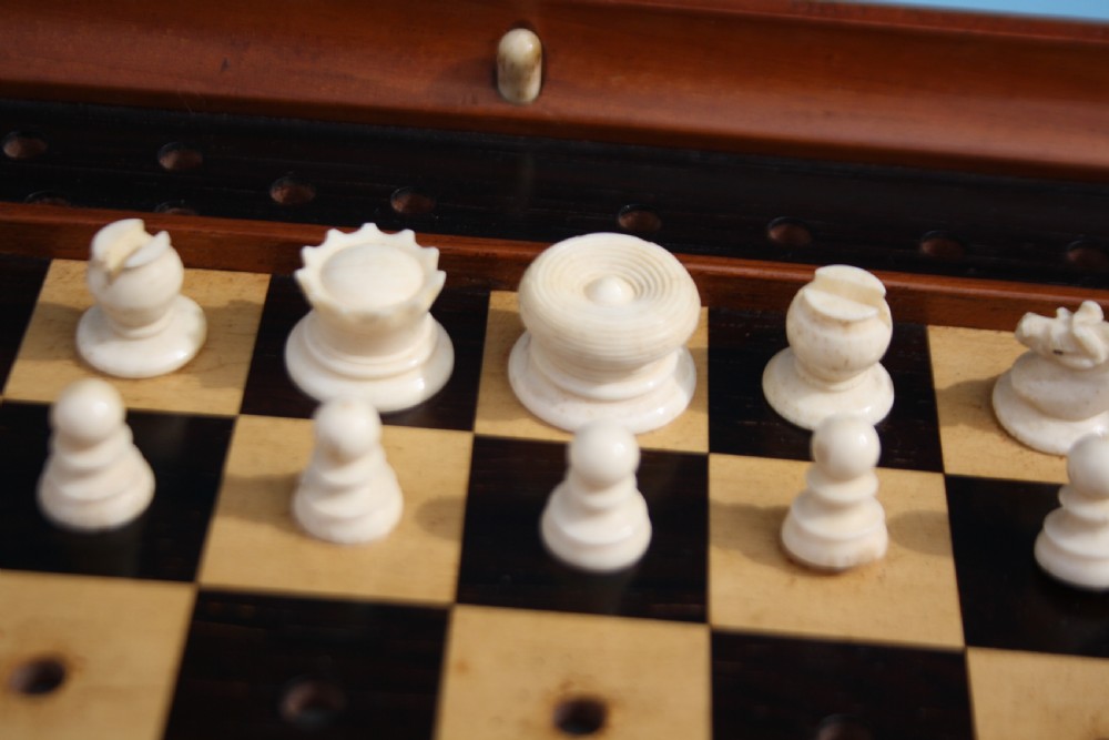 Jaques of London chess set in statu quo View V