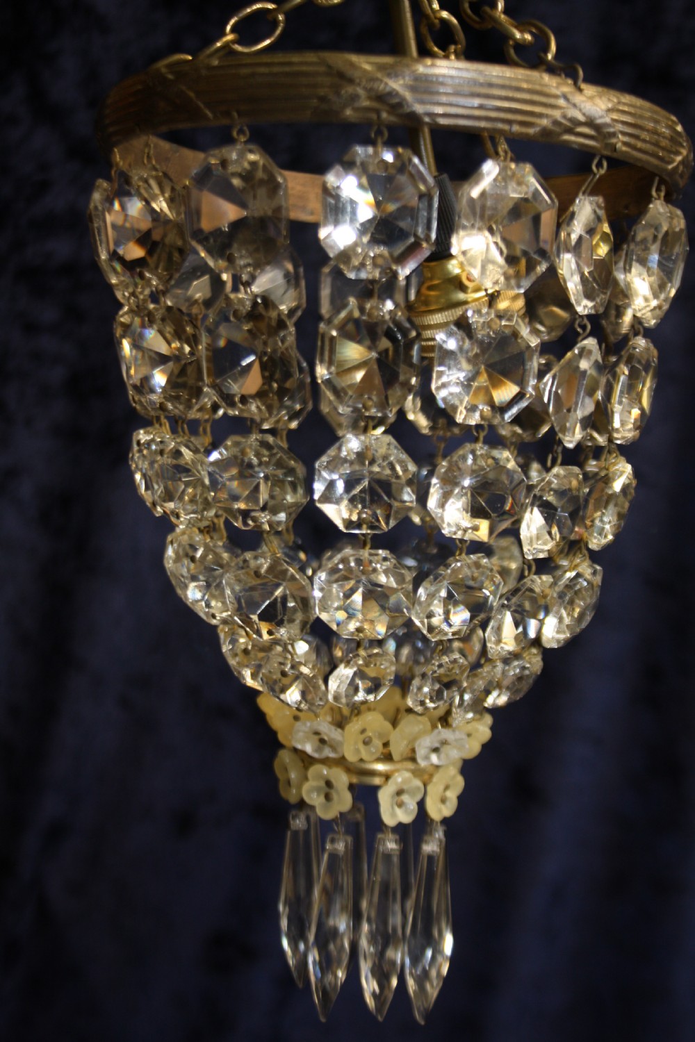 Pair of early 20th century bag chandeliers View VIII