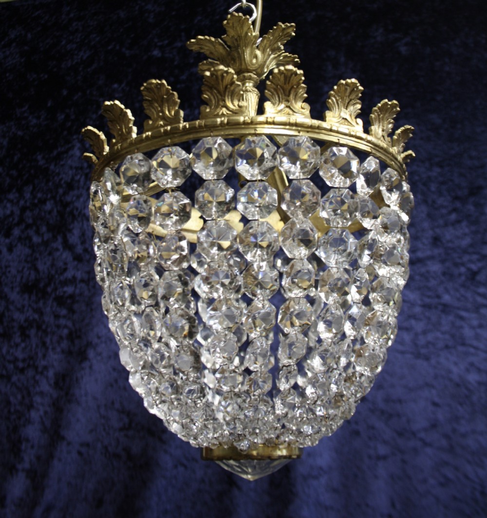 Early 20th century bag chandelier View IV