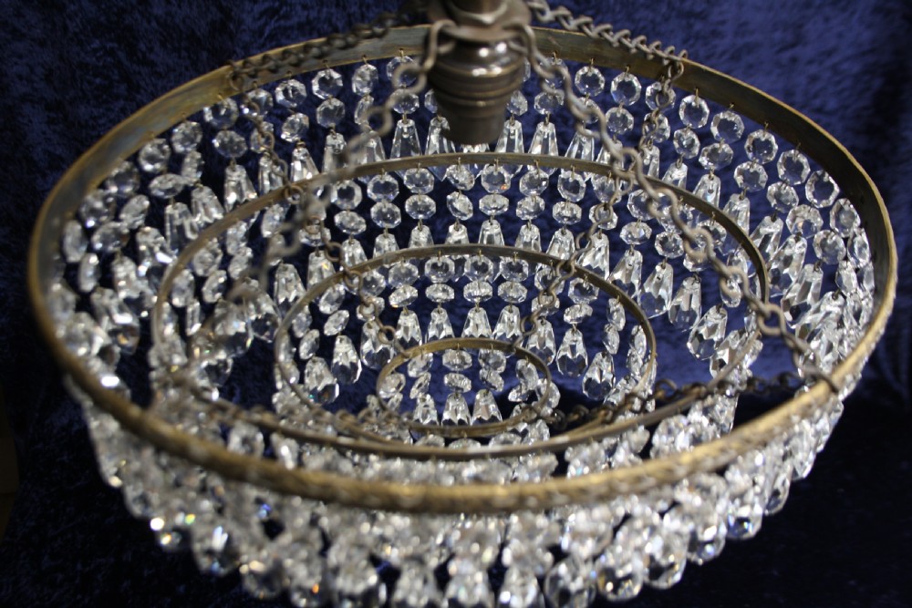 Early 20th century oval diamond spike chandelier View IX