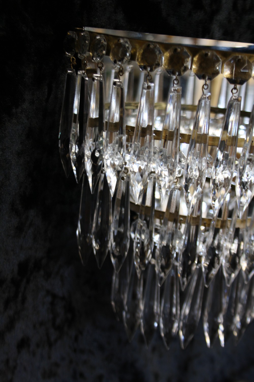 Early 20th century pair of spike wall lights View VII