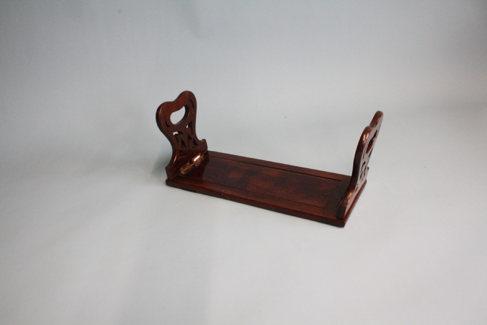 19th-century rosewood book slide